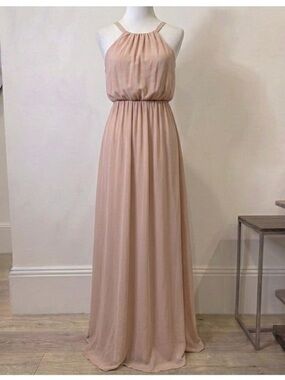 Show Me Your MuMu Amanda Maxi Dress Dusty Blush Crisp